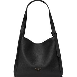 Kate Spade Large Knott Black Leather Bag NWT RARE HTF
